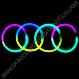 Pulseras Luminosas Bicolor (100 uds)