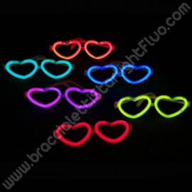 Gafas Luminosas Corazón Granel (50 uds)
